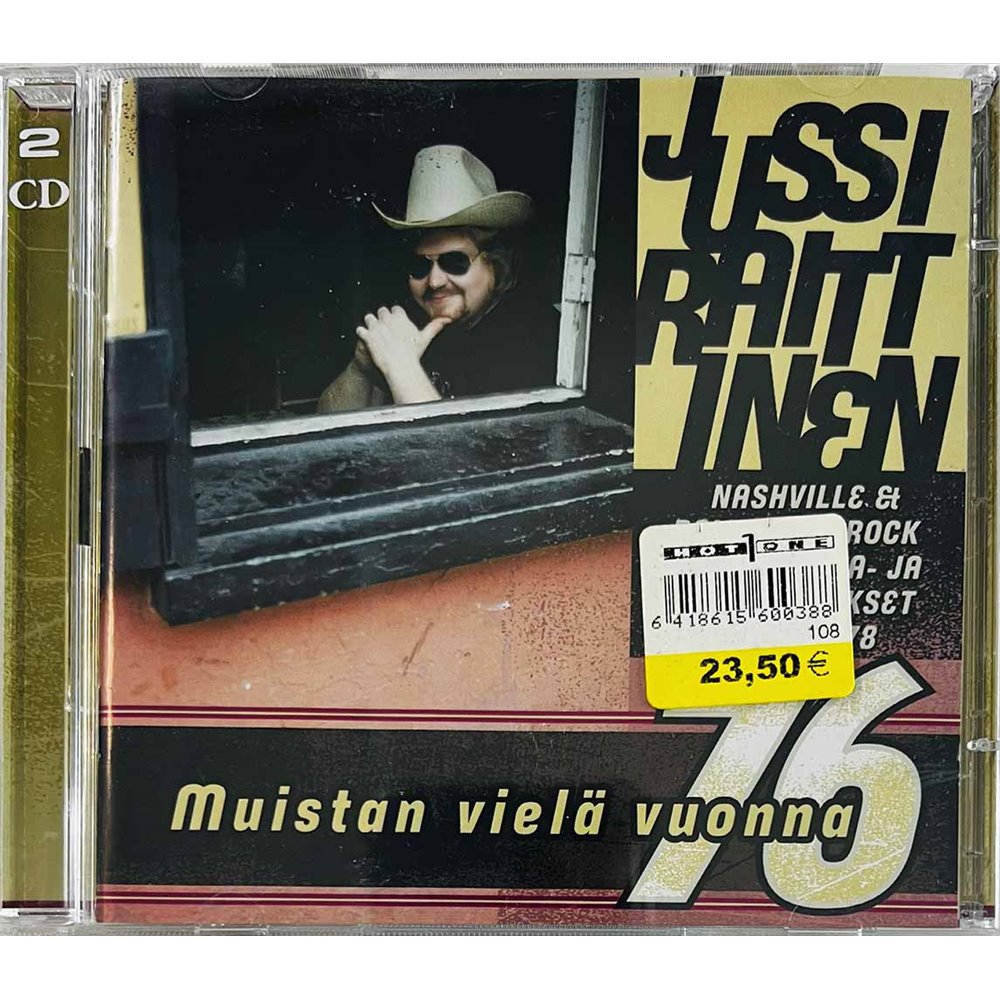 Raittinen Jussi CD Muistan Vielä Vuonna -76 2CD  kansi EX levy EX Käytetty CD
