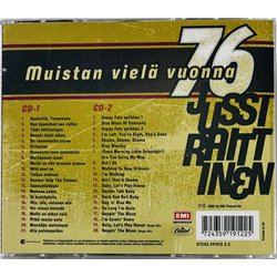 Raittinen Jussi CD Muistan Vielä Vuonna -76 2CD  kansi EX levy EX Käytetty CD