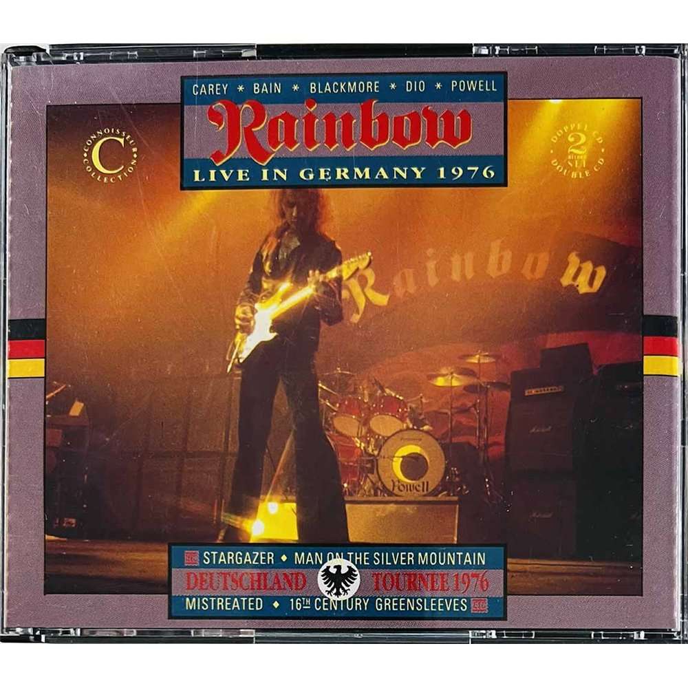 Rainbow CD Live In Germany -76 2CD  kansi EX levy VG+ Käytetty CD