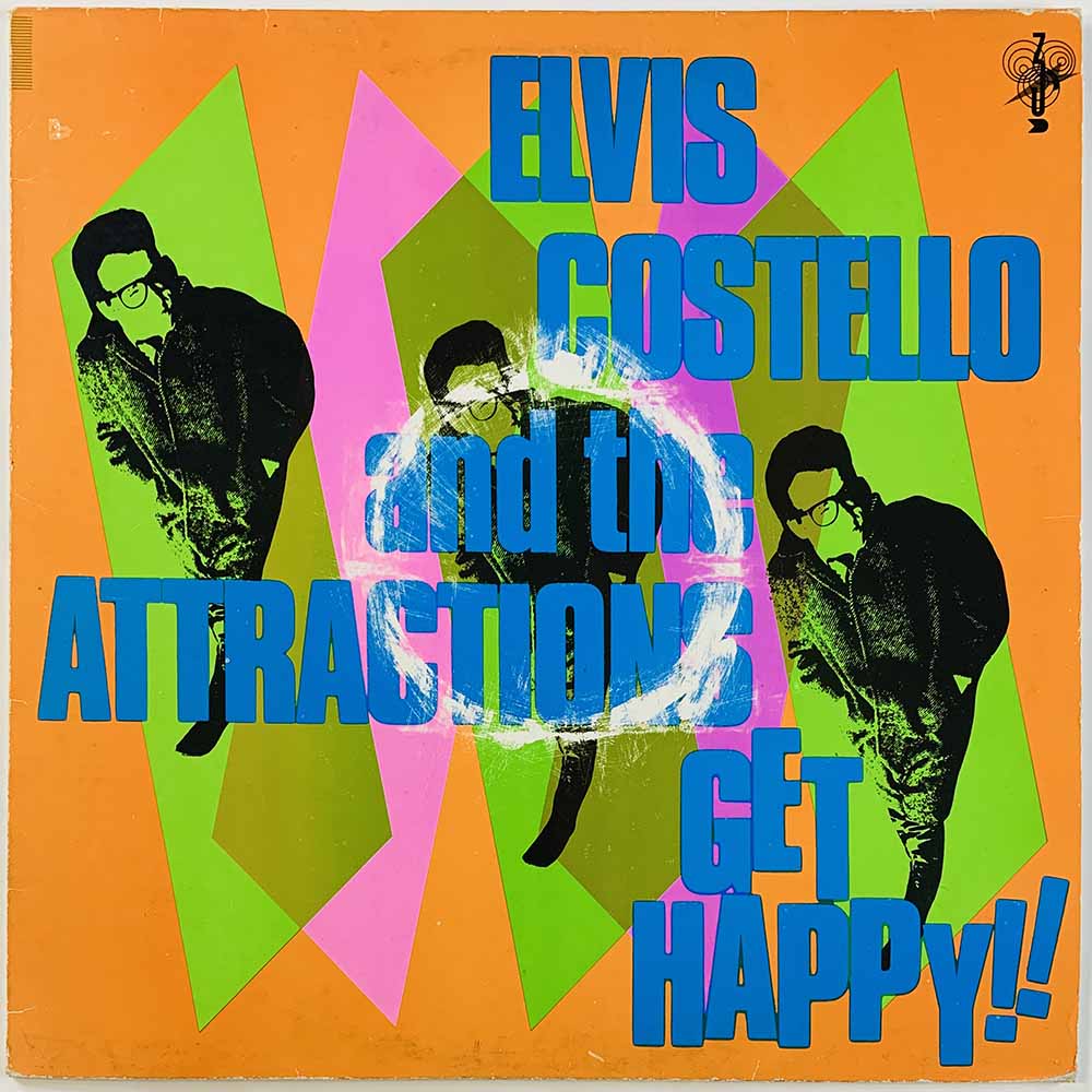 Elvis Costello And The Attractions 1980 SLEPT 7 Get Happy! Begagnat LP