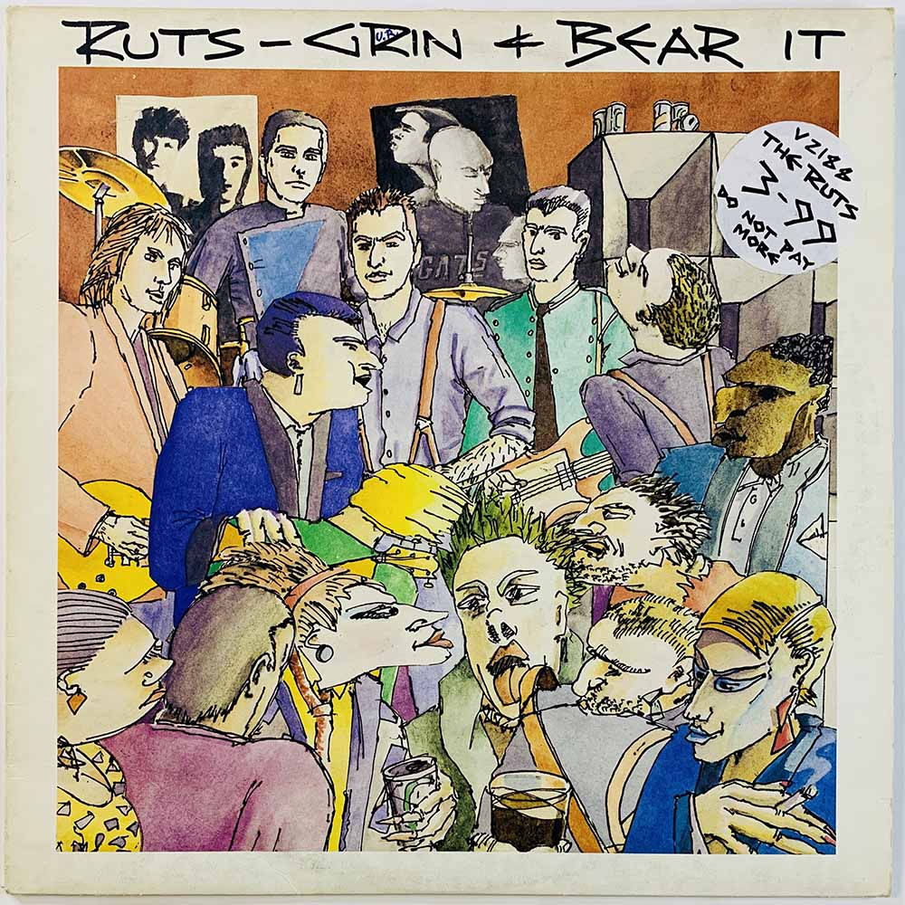 Ruts vinyl LP Grin and bear it  kansi VG levy EX Käytetty LP