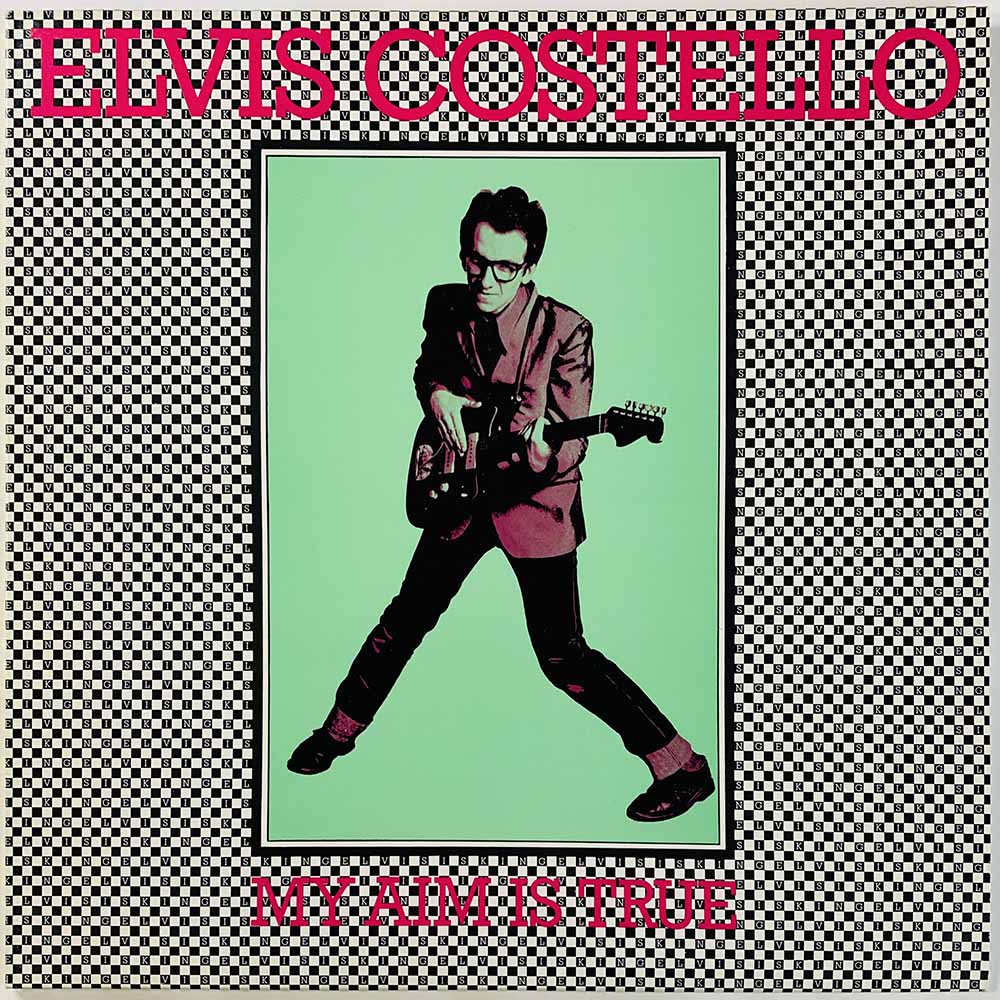 Costello Elvis 1977 STLP 1006 My aim is true Begagnat LP