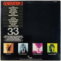 Generation X vinyl LP Generation X -78  kansi EX- levy EX Käytetty LP