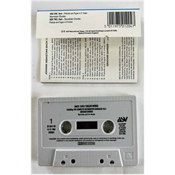 Bach - Graham Barber Musiikkikasetti Early organ works  kansi EX kasetti EX käytetty kasetti