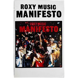 Roxy Music Musiikkikasetti Manfesto  kansi EX kasetti EX käytetty kasetti