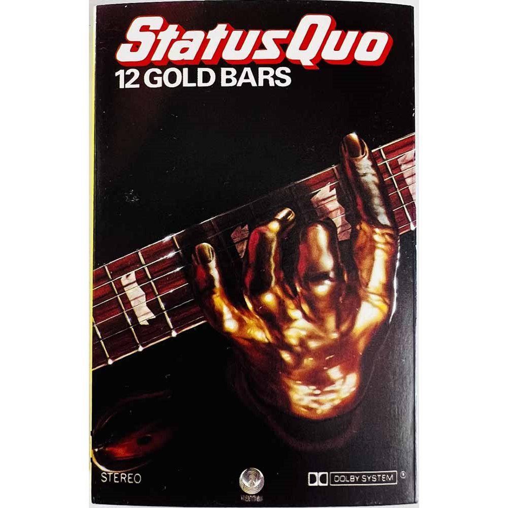 Status Quo Musiikkikasetti 12 gold bars  kansi EX kasetti EX käytetty kasetti