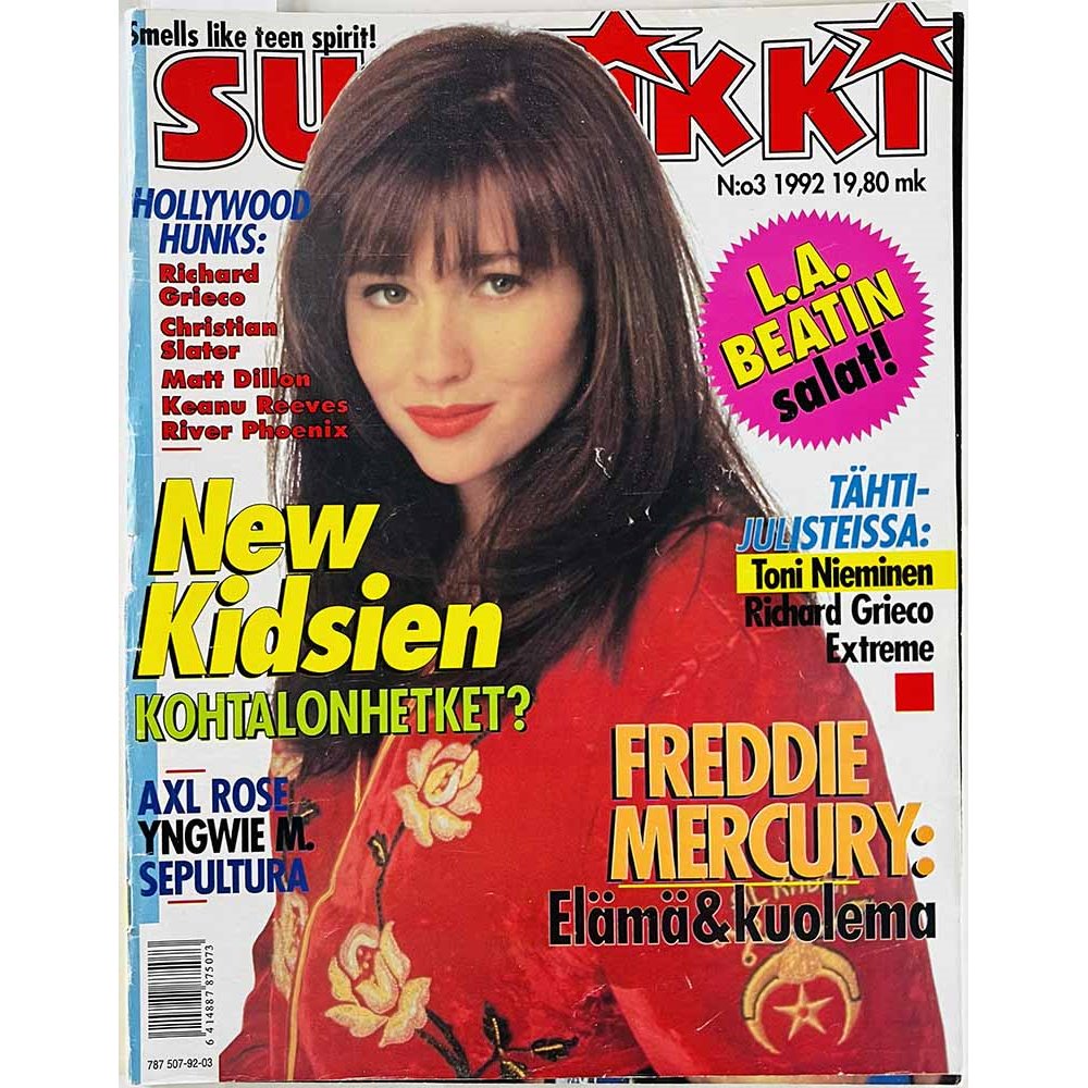 Suosikki 1992 N:o 3 AXL ROSE -tuhon enkeli osa 2 aikakauslehti