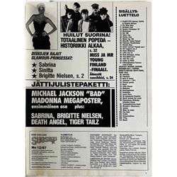 Suosikki 1987 No 12 Motörhead, Popeda historiikki osa 1 aikakauslehti