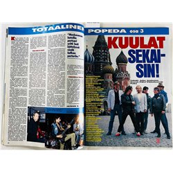 Suosikki 1988 No 2 Julisteet: Metallica / GNR / Mötley Crüe aikakauslehti