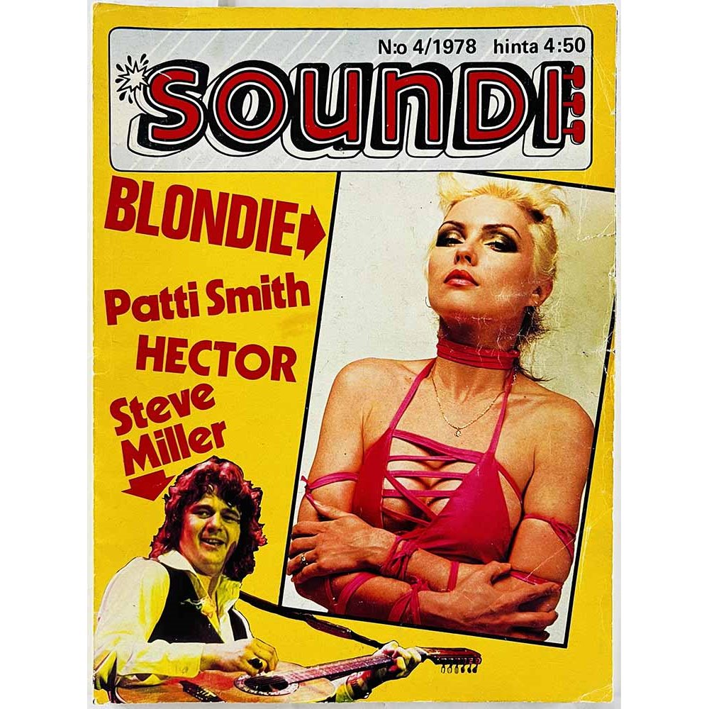 Soundi 1978 4 Blondie, Patti Smith, Steve Miller, Hector begagnade magazine