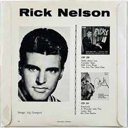 Nelson Ricky vinyylisingle R N EP  kansi EX- levy VG+ käytetty vinyylisingle