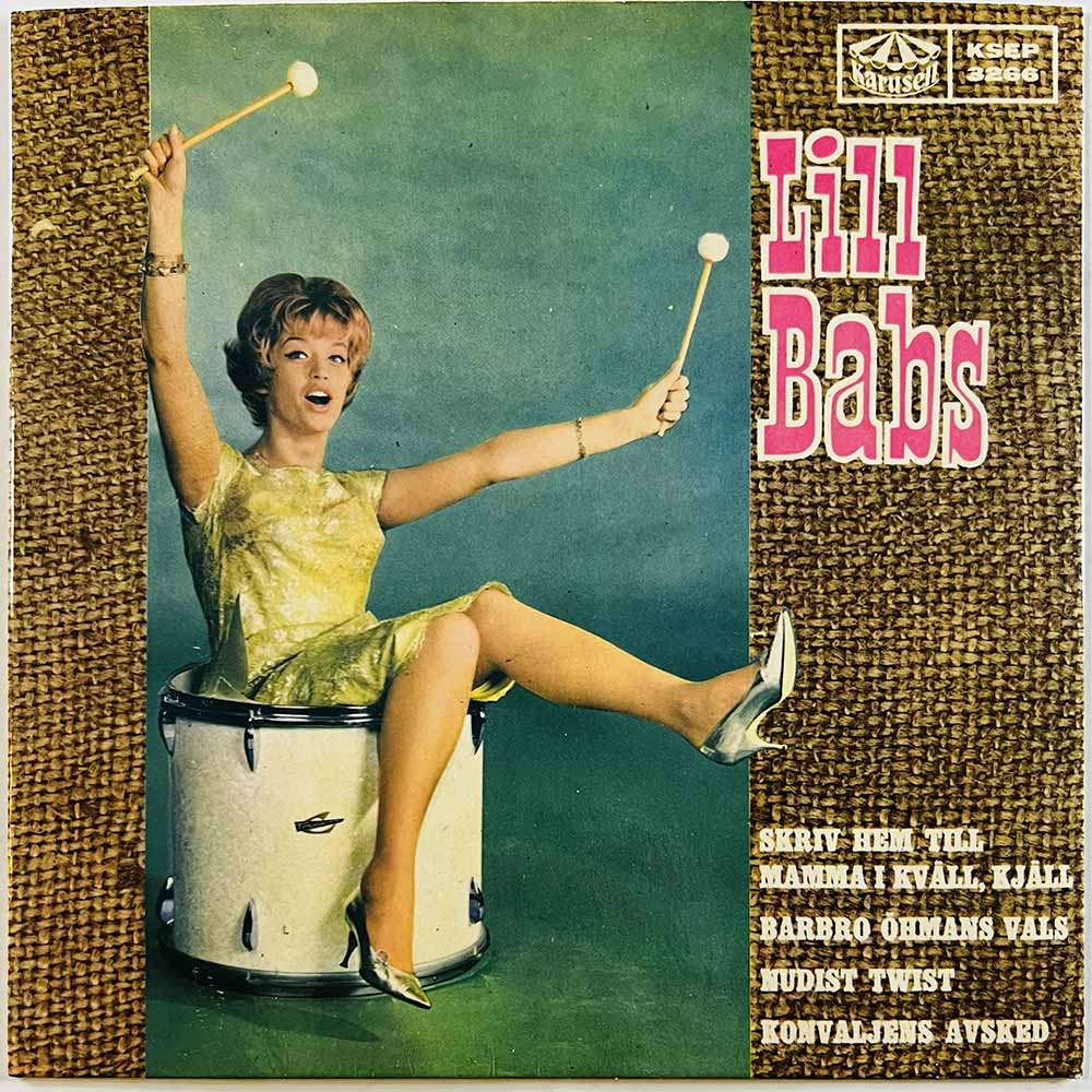 Lill-Babs vinyylisingle Skriv hem till mamma i kväll, kjäll EP  kansi EX- levy VG+ käytetty vinyylisingle