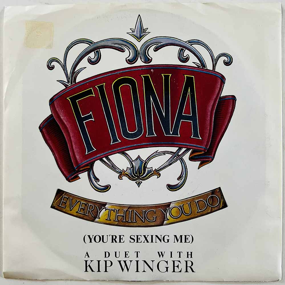 Fiona with Kip Winger vinyylisingle Everything You Do (You're Sexing Me)  kansi VG+ levy EX käytetty vinyylisingle