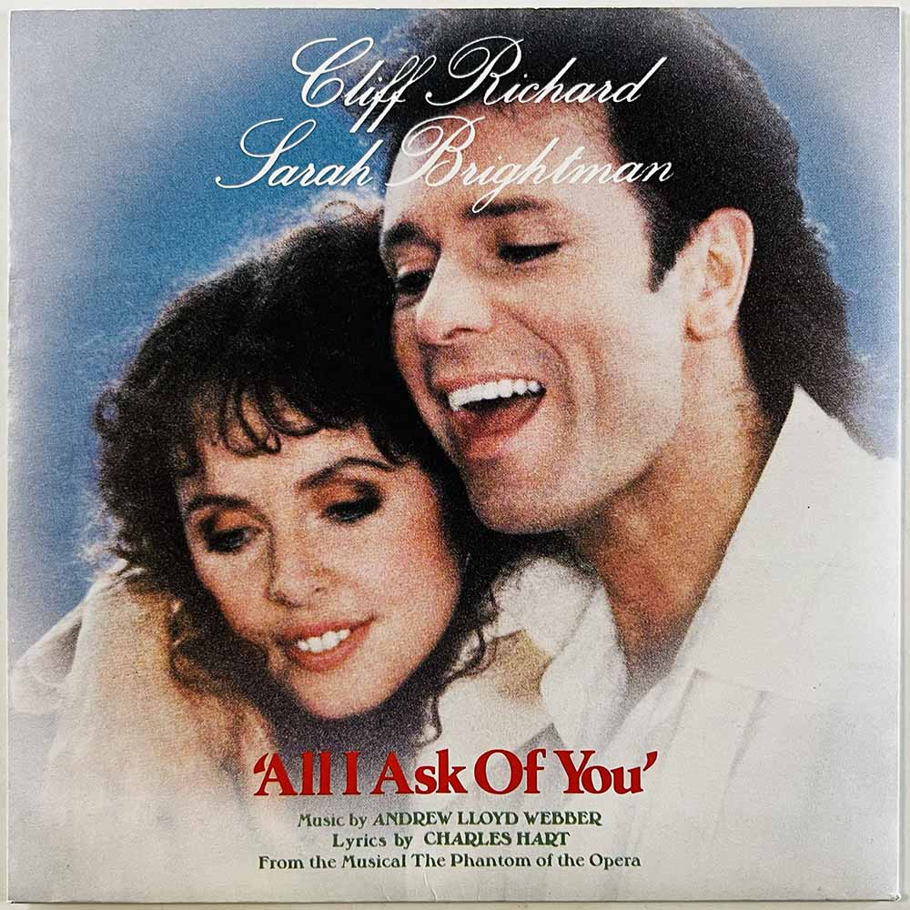 Cliff Richard, Sarah Brightman 1986 POSP 802 All I Ask Of You begagnad singelskiva