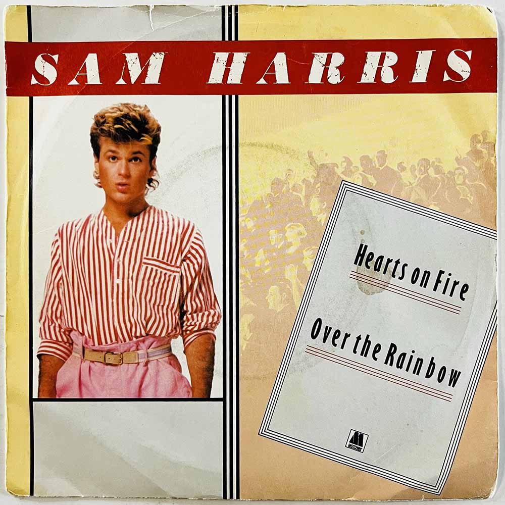 Harris Sam 1984 TMG 1370 Hearts On Fire / Over The Rainbow begagnad singelskiva