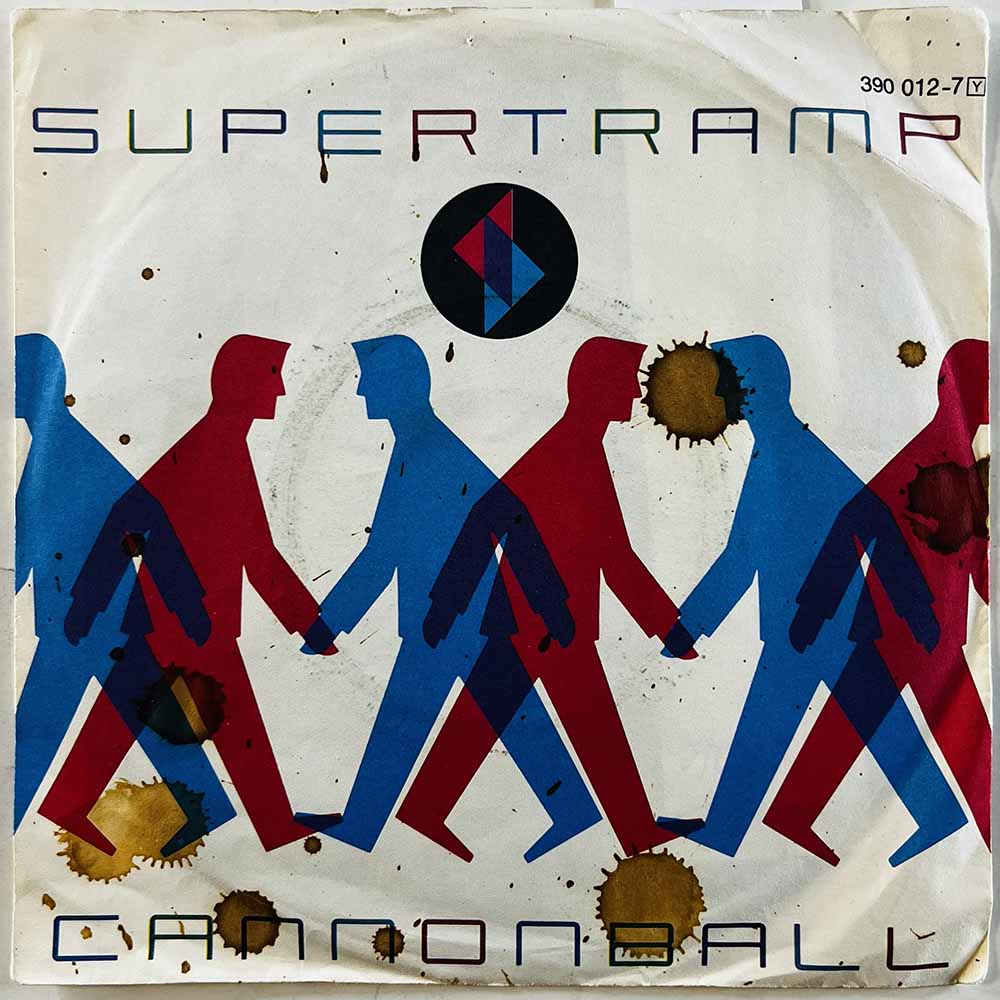 Supertramp vinyylisingle Cannonball  kansi G+ levy VG+ käytetty vinyylisingle