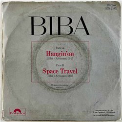 Biba vinyylisingle Hangin' On / Space Travel  kansi G+ levy VG+ käytetty vinyylisingle