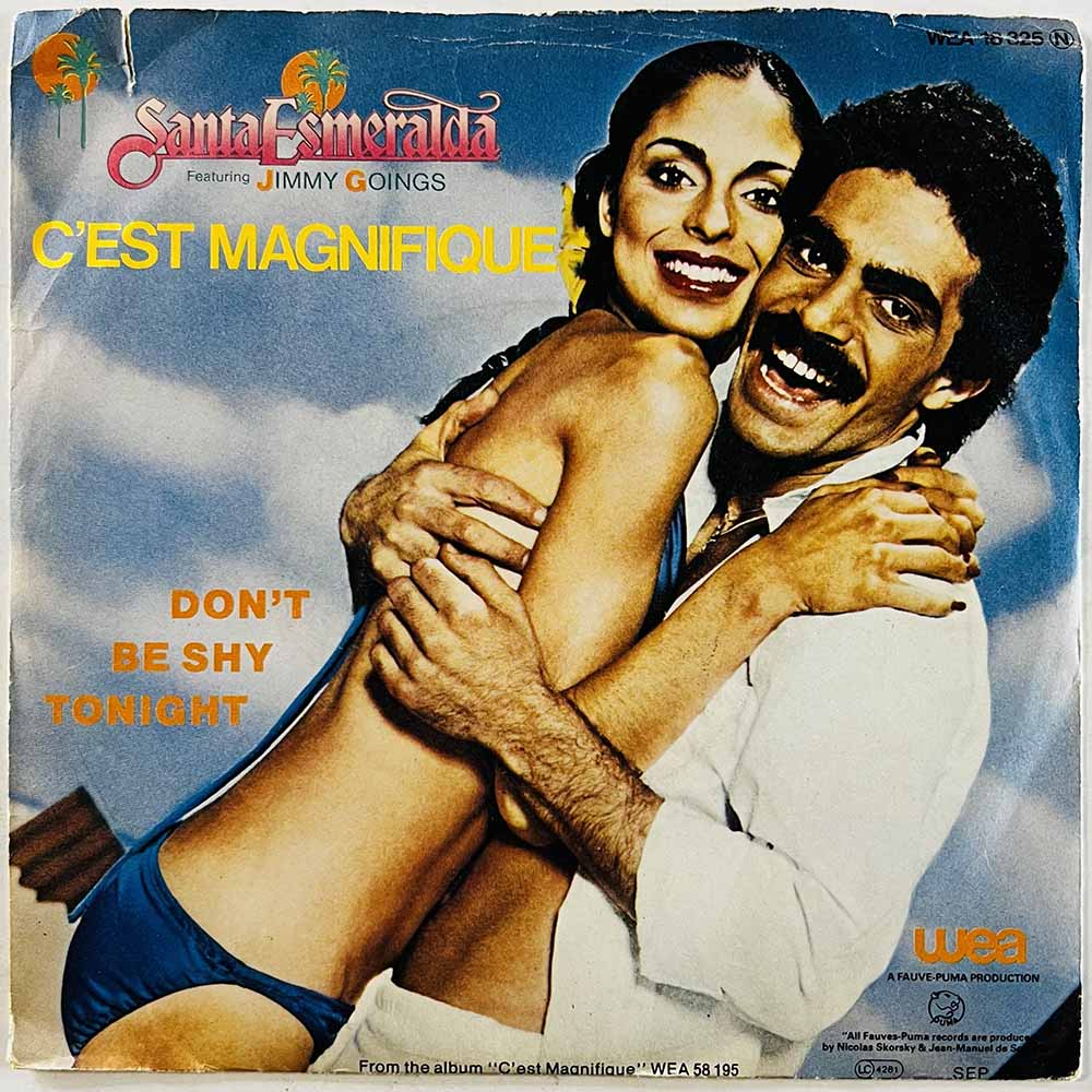 Santa Esmeralda Feat. Jimmy Goings vinyylisingle C'est Magnifique  kansi G+ levy VG+ käytetty vinyylisingle