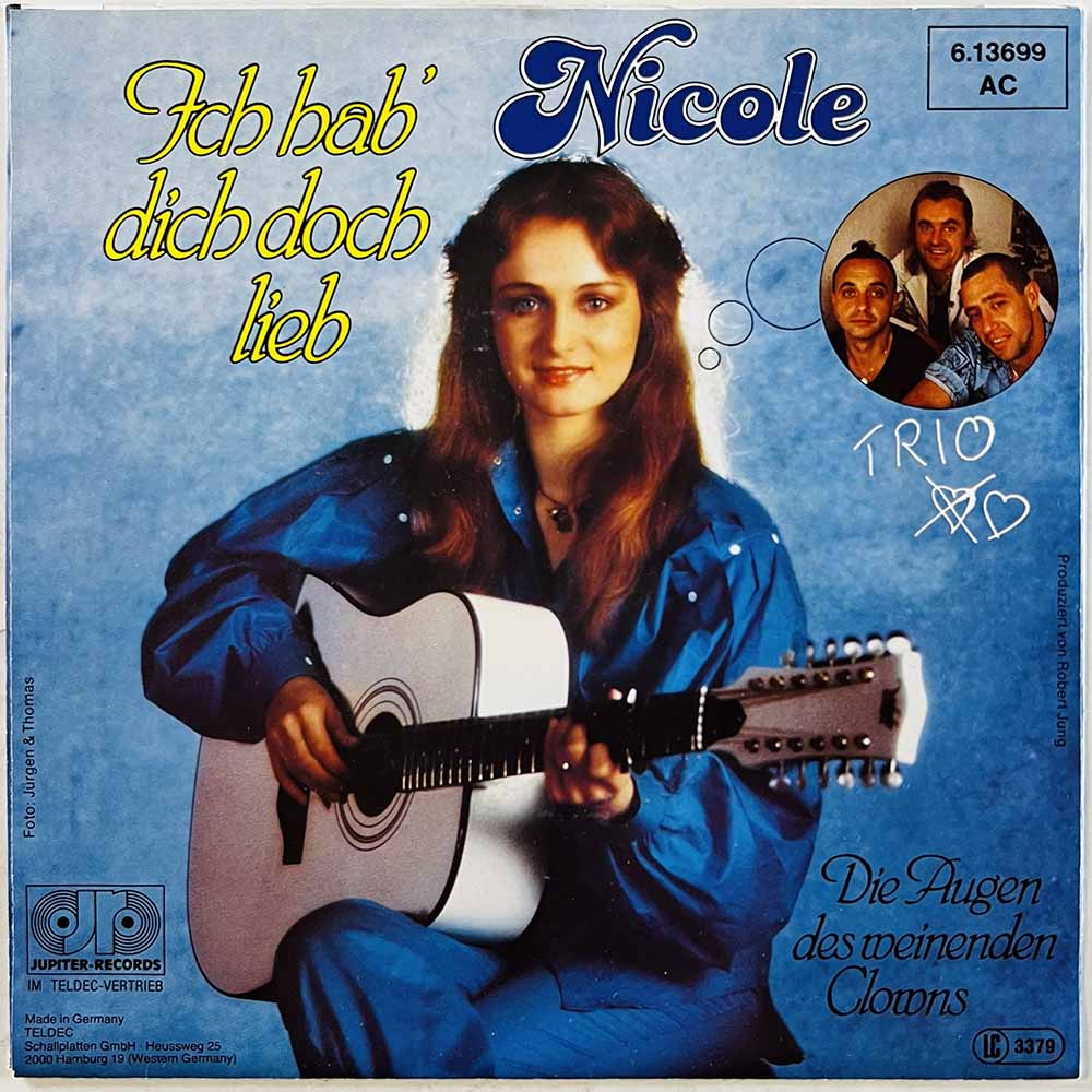 Nicole, Trio 1983 6.13 699, 6.13699 AC Ich Hab' Dich Doch Lieb begagnad singelskiva