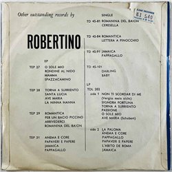 Robertino Loretti vinyylisingle La Paloma / L'Abito De Roma  kansi G+ levy EX- käytetty vinyylisingle