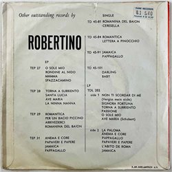 Robertino Loretti vinyylisingle Zigeuner / Luna Rossa  kansi VG levy EX- käytetty vinyylisingle