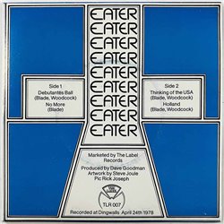 Eater single 7” kuvakannella Eater Live E.P. limited white vinyl  kansi EX levy EX vinyylisingle