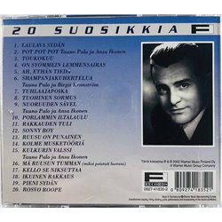 Palo Tauno Käytetty CD 20 Suosikkia -Ruusu On Punainen  kansi EX levy EX Käytetty CD