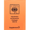 CBS Alphabetical and Numerical Catalogue: 1972-73 Supplement 3  kansi EX- sisäsivut EX Käytetty kirja