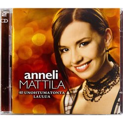 Mattila Anneli Käytetty CD 40 Unohtumatonta Laulua 2CD  kansi EX levy EX Käytetty CD