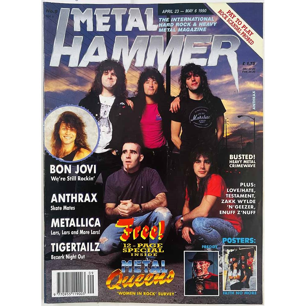 Metal Hammer Magazine : 12-page special metal queens, Anthrax, Metallica - begagnade magazine
