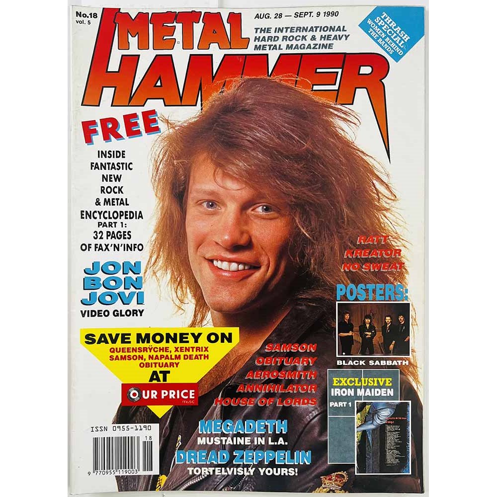 Metal Hammer Magazine : Kreator, Megadeth, Obituary, Ratt, Pantera - begagnade magazine