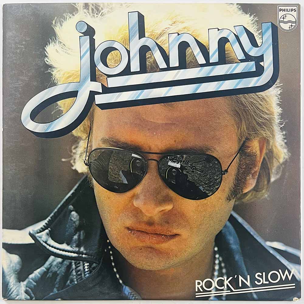Hallyday Johnny vinyl LP Rock'N Slow  kansi EX- levy EX Käytetty LP