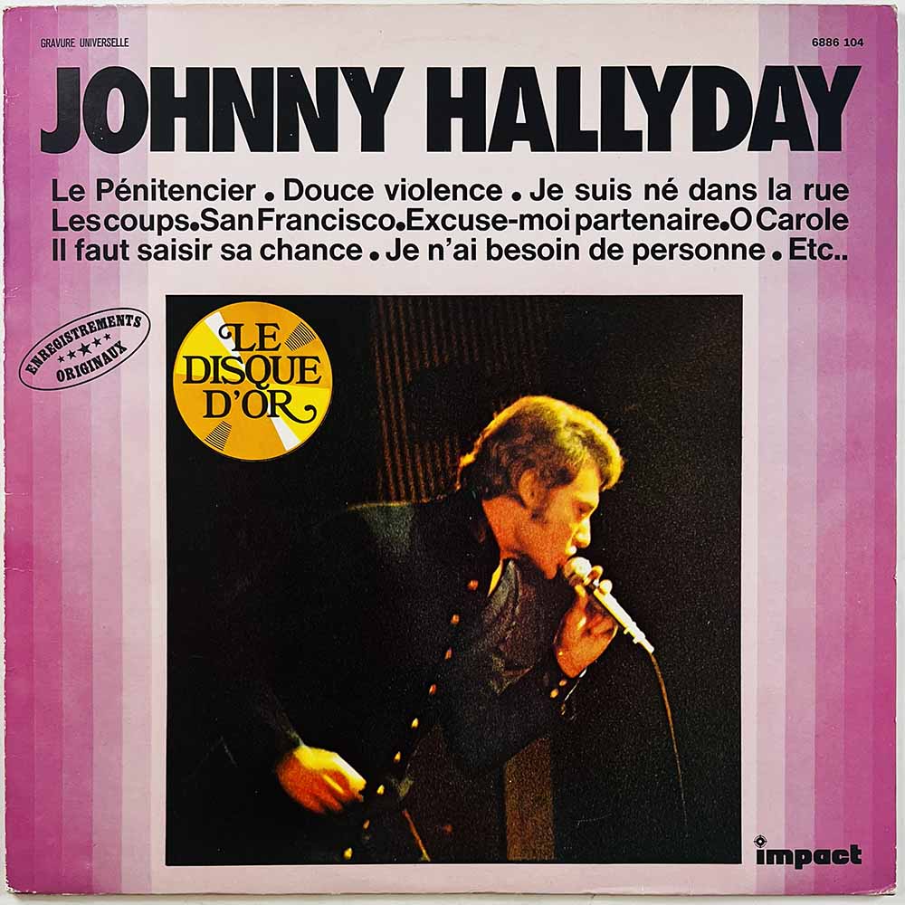 Hallyday Johnny vinyl LP Johnny Hallyday  kansi VG levy VG+ Käytetty LP
