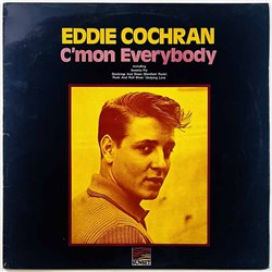 Cochran Eddie vinyl LP C’mon everybody  kansi VG+ levy EX Käytetty LP