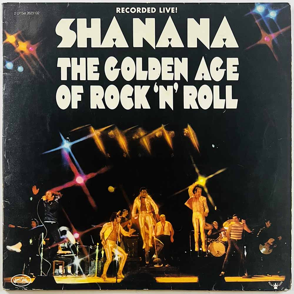 Shanana vinyl LP The golden age of rock’n’roll, recorded live 2LP  kansi VG- levy G+ Käytetty LP