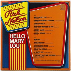 Nelson Rick vinyl LP Hello Mary Lou  kansi VG levy VG+ Käytetty LP