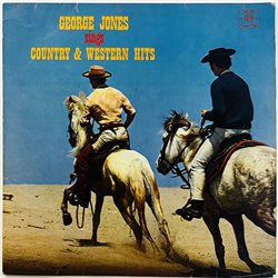 Jones George vinyl LP sings Country & Western Hits  kansi VG levy VG+ Käytetty LP