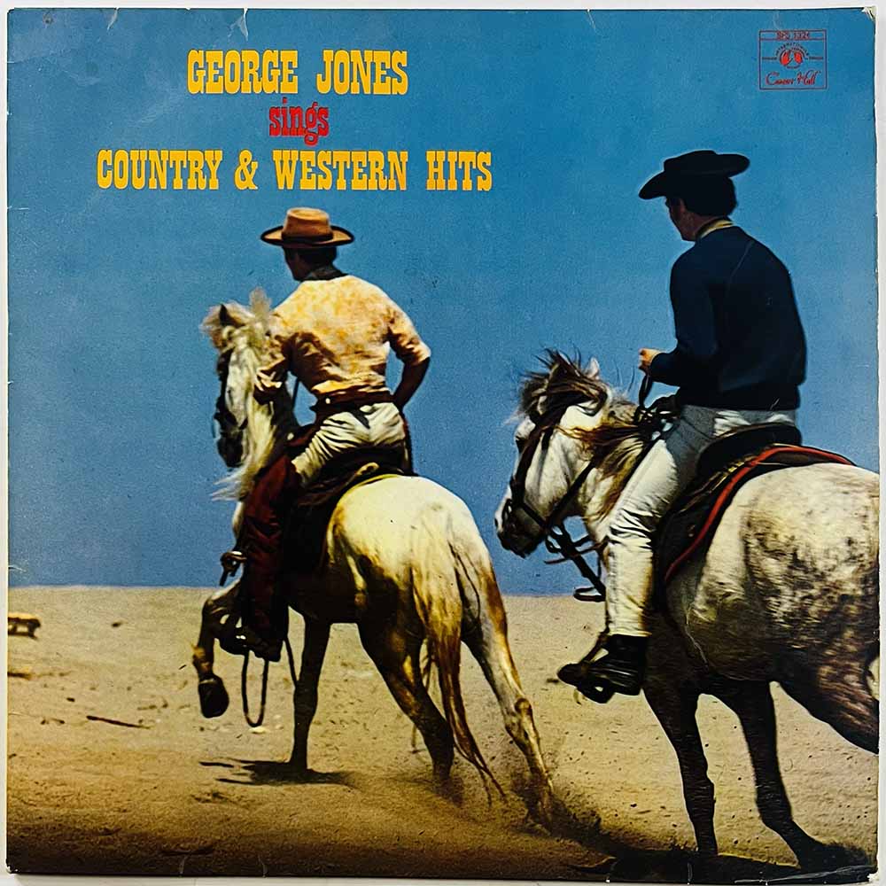 Jones George vinyl LP sings Country & Western Hits  kansi VG levy VG+ Käytetty LP