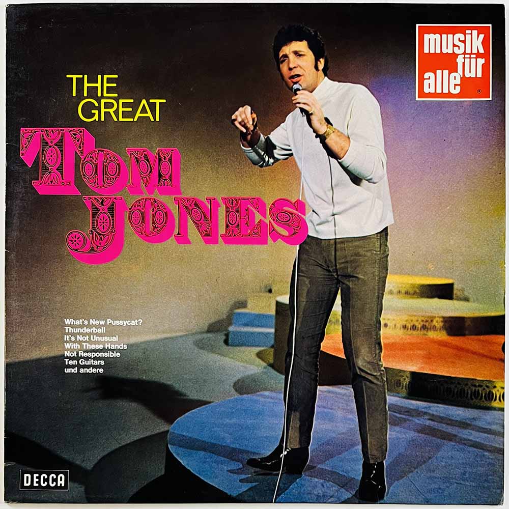 Jones Tom vinyl LP The Great Tom Jones  kansi EX levy VG+ Käytetty LP