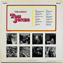 Jones Tom vinyl LP The Great Tom Jones  kansi EX levy VG+ Käytetty LP