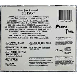 Gil Evans Orchestra CD Great Jazz Standards  kansi EX levy EX Käytetty CD