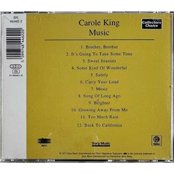 King Carole CD Music  kansi EX levy EX Käytetty CD