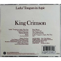 King Crimson CD Larks' Tongues In Aspic  kansi EX levy EX Käytetty CD