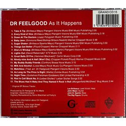 Dr. Feelgood 1979 GRANDCD 15 As it happens CD Begagnat
