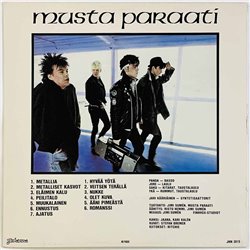 Musta Paraati vinyl LP Peilitalossa  kansi VG+ levy EX Käytetty LP