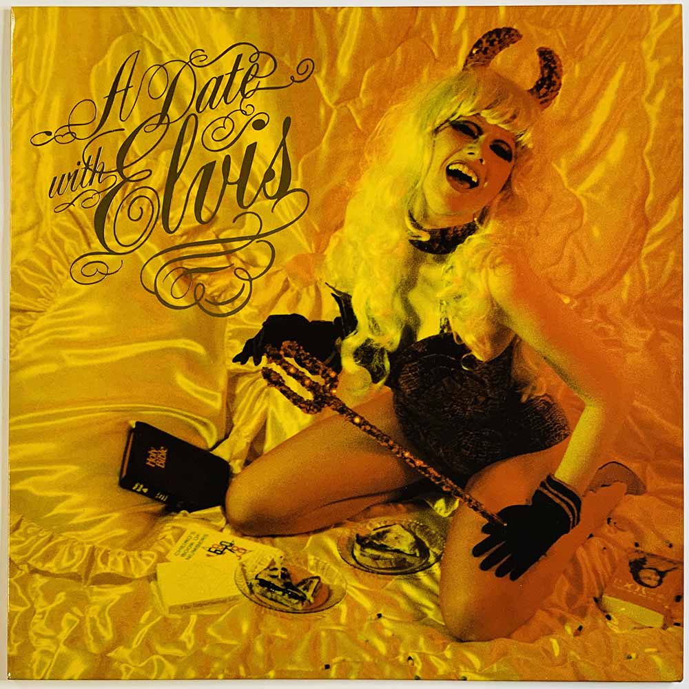Cramps vinyl LP A Date with Elvis  kansi EX levy EX Käytetty LP