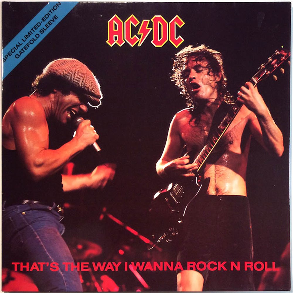 AC/DC 1988 786 587-0 That's The Way I Wanna Rock N Roll Begagnat LP