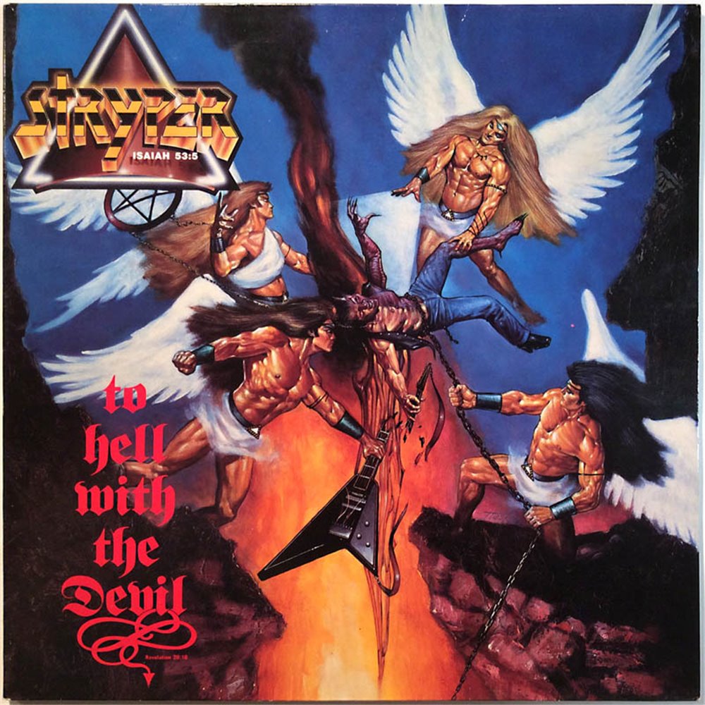 Stryper vinyl LP To Hell With The Devil  kansi EX levy EX Käytetty LP