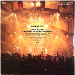 Iron Maiden vinyl LP Running Free 12-inch maxi  kansi EX levy EX Käytetty LP