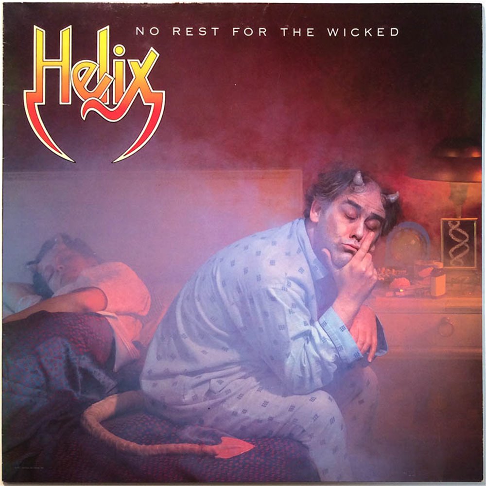 Helix 1983 1A 064 4001851 No Rest For The Wicked Begagnat LP